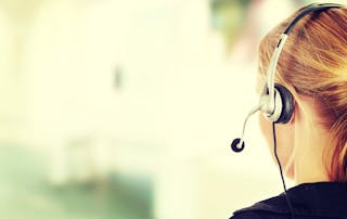 Cisco Prime Collaboration replacement - contact center, girl with headset