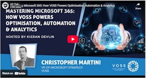 UC Today screenshot of A Video on Mastering Microsoft 365 with VOSS