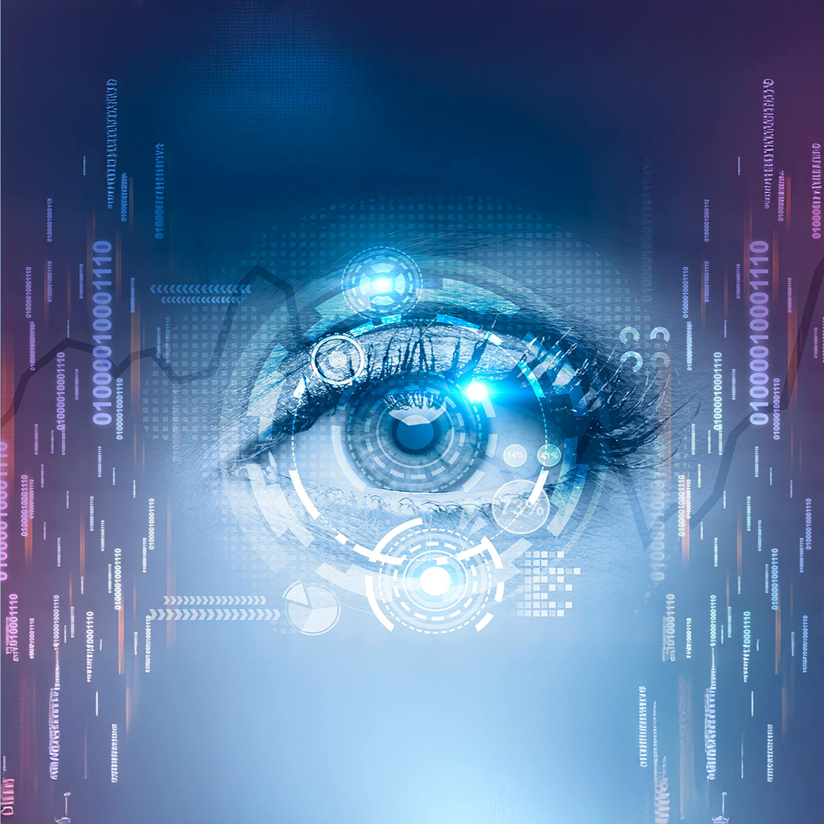 AI and woman's eye - Transforming Collaboration Platforms for AI Productivity blog