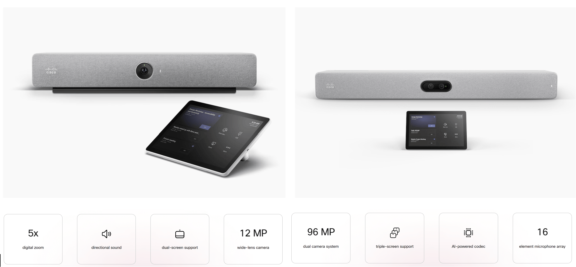 Room Bar (left) and Room Bar Pro (right)