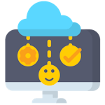 Adoption and training colour icon