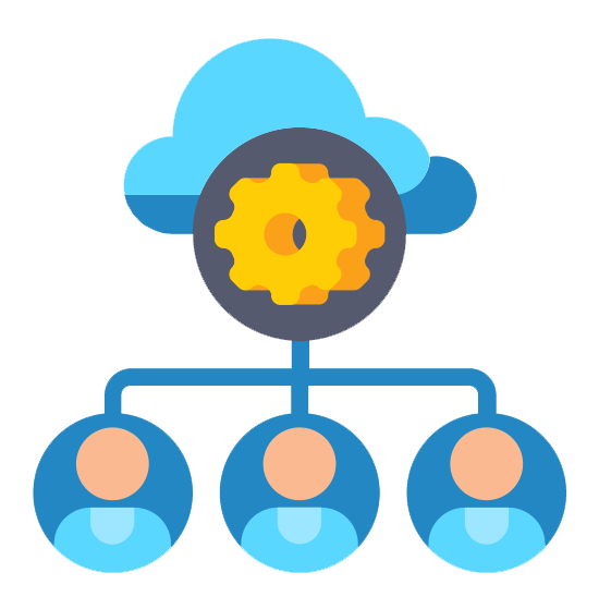Client engagement colour icon