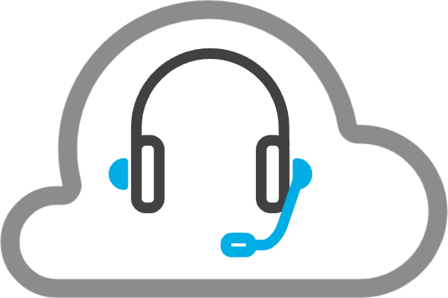 Cloud contact center icon
