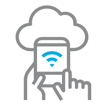 Cloud device mobile icon