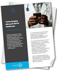 VOSS Microsoft 365 for Healthcare soluton sheet cover image