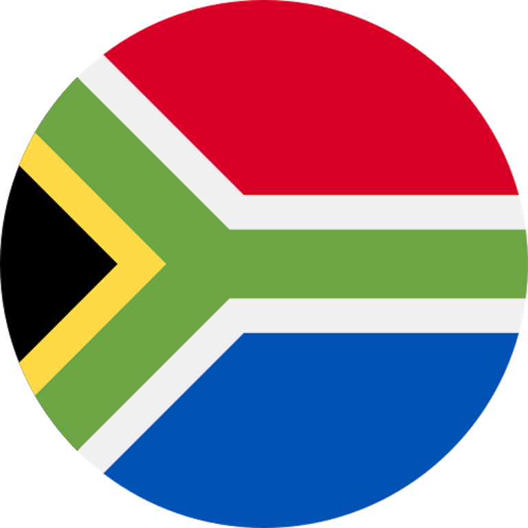 Round South Africa flag - VOSS Cape town office