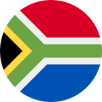 Round South Africa flag - VOSS Cape town office