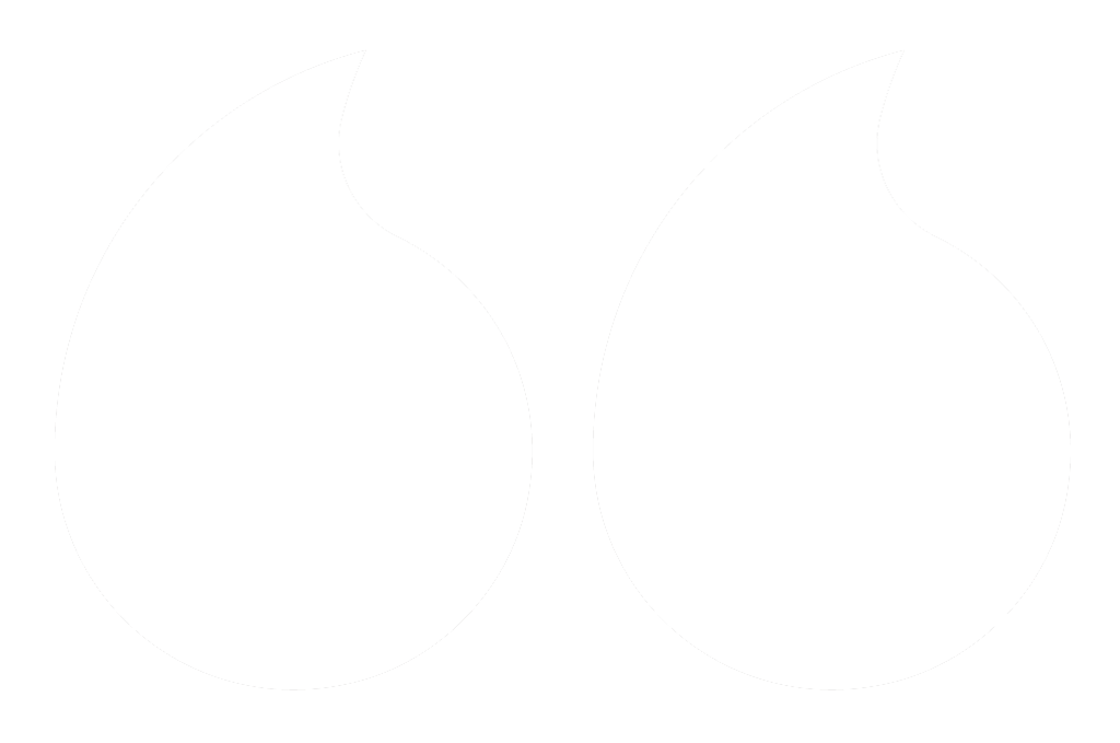Quotation mark in white - start