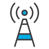 Telecoms, service provider icon