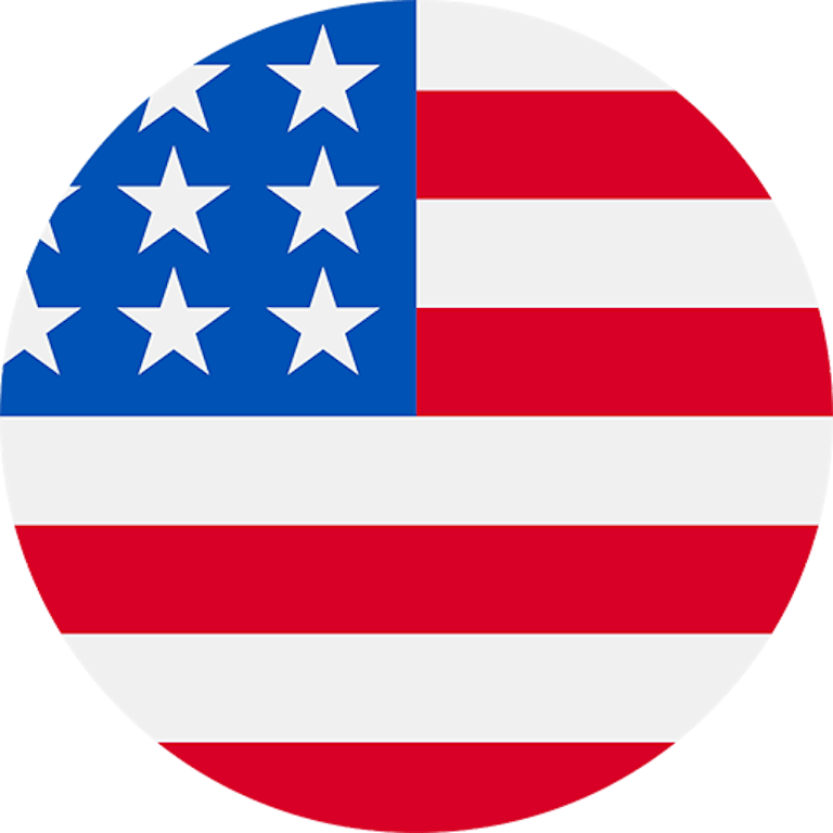 Round USA flag - VOSS Texas office