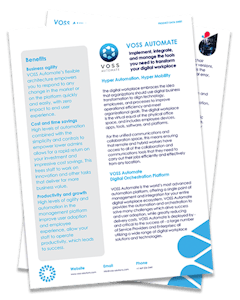 VOSS Automate solution data sheet