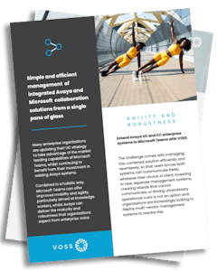 VOSS for Avaya solution sheet cover image