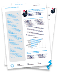 VOSS for PSTN Services solution sheet - Launching telephony services for cloud calling networks