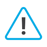warning icon in VOSS brand colours