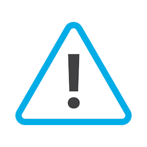 warning icon in VOSS brand colours